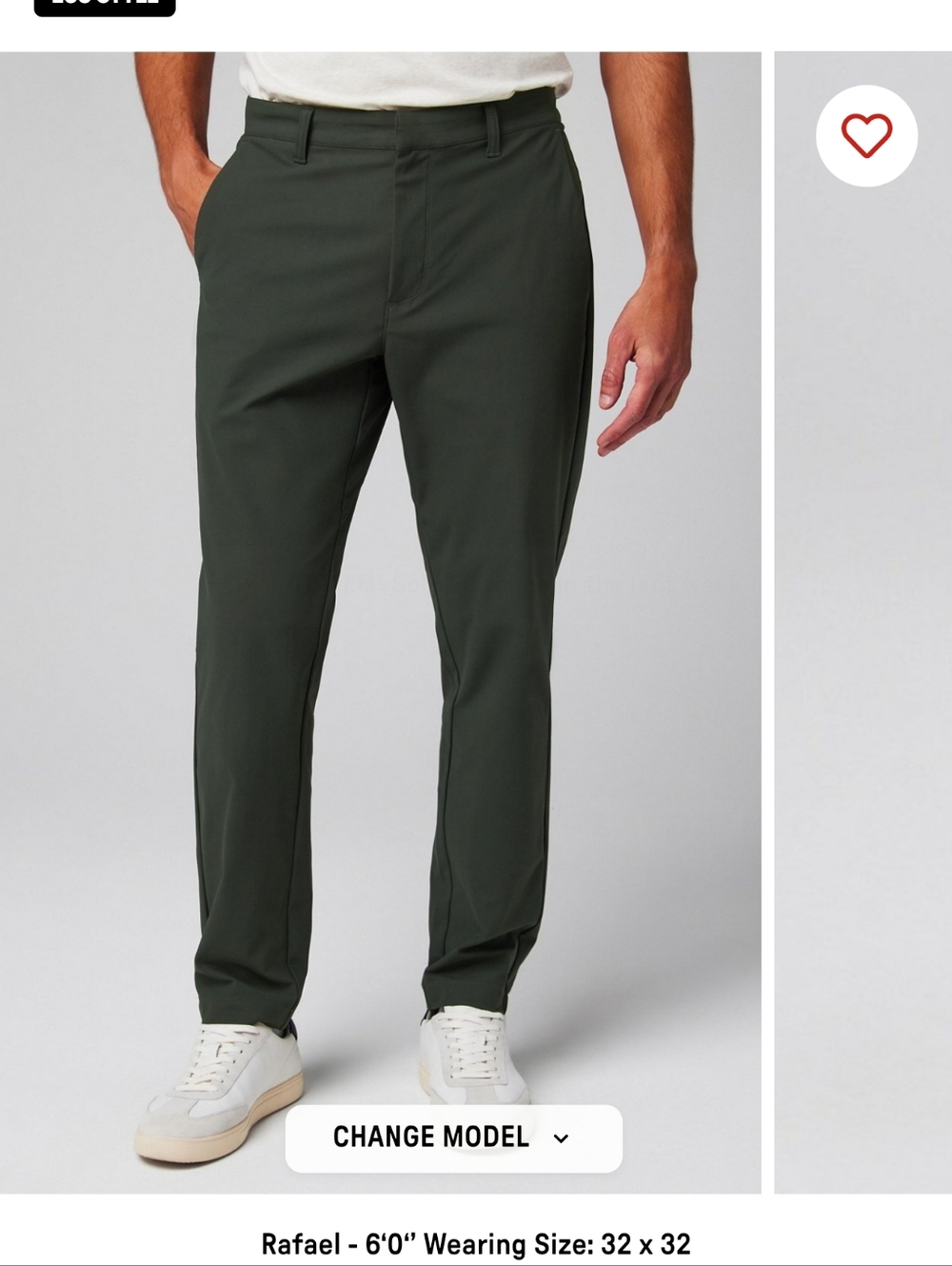 Fabletics Don Trouser Slim Fit Golf Pants Pockets Men's Size 36x32